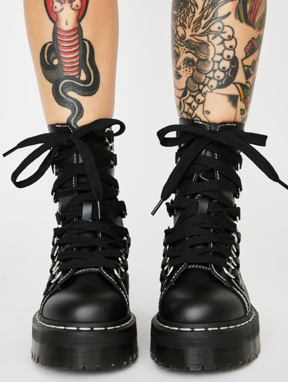 ❤️‍🔥RARE❤️‍🔥 DOPE AF JADON XL LEATHER PLATFORM BOOTS - Picture 5 of 12